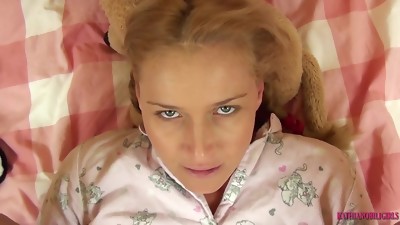young Russian blonde Kathia Nobili fucked in HD Point of view homemade flicks
